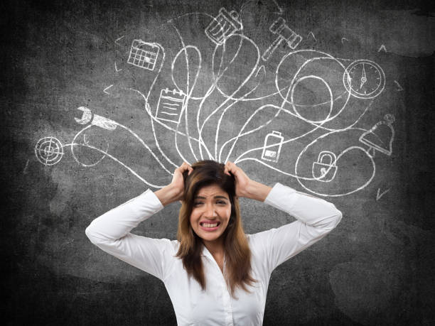 Ilustrasi seorang wanita stress / iStockphoto